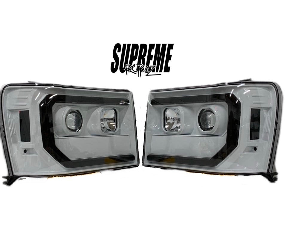 2007-2013 GMC Sierra Spyder Headlight Build | Supreme Retroz LLC