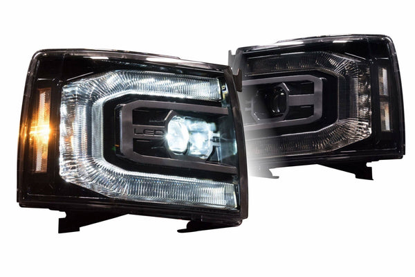2007-2013 Chevy Silverado XB led headlights.